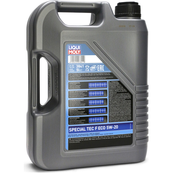 3841 LIQUI MOLY Special Tec F ECO 5W-20, 5l 3841 LIQUI MOLY Special Tec F ECO 5W-20, 5l