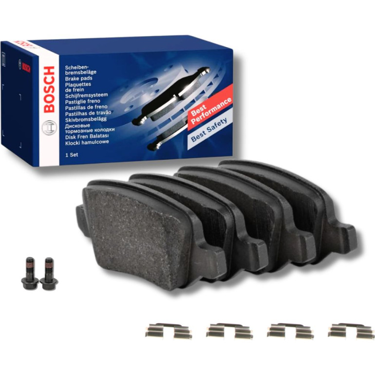 BOSCH 0 986 494 023 Bremsbeläge passend für MERCEDES-BENZ A-Klasse, B-Klasse Low-Metallic, mit Montageanleitung, mit Anti-Quietsch-Blech, mit Schrauben BOSCH 0 986 494 023 Bremsbeläge passend für MERCEDES-BENZ A-Klasse, B-Klasse Low-Metallic, mit Montageanleitung, mit Anti-Quietsch-Blech, mit Schrauben