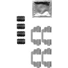 Hella Pagid | Zubehörsatz, Scheibenbremsbelag | 8DZ 355 205-321