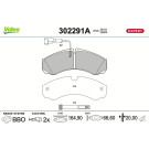 Valeo | Bremsbelagsatz, Scheibenbremse | 302291A