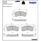 Delphi Bremsbelagsatz, Scheibenbremse LP1518