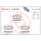 Brembo | Bremsbelagsatz, Scheibenbremse | P 30 077