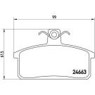 Brembo | Bremsbelagsatz, Scheibenbremse | P 79 007