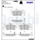 Delphi | Bremsbelagsatz, Scheibenbremse | LP2195 Delphi | Bremsbelagsatz, Scheibenbremse | LP2195