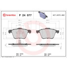 P 24 077 Bremsbelagsatz, Scheibenbremse PRIME LINE
