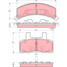 GDB1273 Bremsbelagsatz, Scheibenbremse