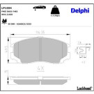 Delphi Bremsbelagsatz, Scheibenbremse LP1594