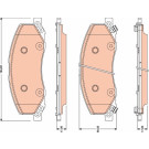GDB1781 Bremsbelagsatz, Scheibenbremse GDB1781 Bremsbelagsatz, Scheibenbremse