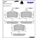 Delphi Bremsbelagsatz, Scheibenbremse LP2282