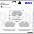Delphi | Bremsbelagsatz, Scheibenbremse | LP3173