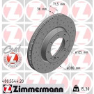 Zimmermann 2 x ZIMMERMANN Bremsscheibe Coat Z 400.5544.20