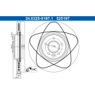 ATE Bremsscheibe PowerDisc 24.0325-0197.1