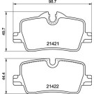 Brembo | Bremsbelagsatz, Scheibenbremse | P 06 113