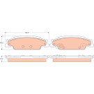 GDB4453 Bremsbelagsatz, Scheibenbremse GDB4453 Bremsbelagsatz, Scheibenbremse