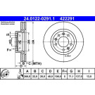 24.0122-0291.1 Bremsscheibe 24.0122-0291.1 Bremsscheibe