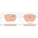 GDB1726 Bremsbelagsatz, Scheibenbremse COTEC GDB1726 Bremsbelagsatz, Scheibenbremse COTEC