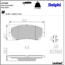 Delphi Bremsbelagsatz, Scheibenbremse LP3269