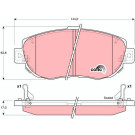 GDB3235 Bremsbelagsatz, Scheibenbremse COTEC GDB3235 Bremsbelagsatz, Scheibenbremse COTEC