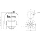 FEBI BILSTEIN 38832 Federbalg, Luftfederung FEBI BILSTEIN 38832 Federbalg, Luftfederung