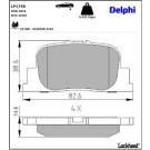Delphi Bremsbelagsatz, Scheibenbremse LP1740 Delphi Bremsbelagsatz, Scheibenbremse LP1740