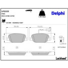 Delphi Bremsbelagsatz, Scheibenbremse LP2223