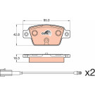 GDB2054 Bremsbelagsatz, Scheibenbremse COTEC GDB2054 Bremsbelagsatz, Scheibenbremse COTEC