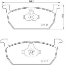 Hella | Bremsbelagsatz, Scheibenbremse | 8DB 355 032-951