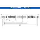ATE | Bremsschlauch | 83.7715-0561.3