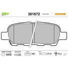 Valeo Bremsbelagsatz, Scheibenbremse ESSENTIAL 301672
