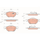 GDB3355 Bremsbelagsatz, Scheibenbremse COTEC GDB3355 Bremsbelagsatz, Scheibenbremse COTEC