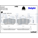 Delphi | Bremsbelagsatz, Scheibenbremse | LP2157