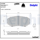 Delphi | Bremsbelagsatz, Scheibenbremse | LP2098