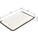 BOSCH 1 987 429 184 Luftfilter