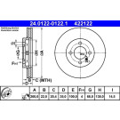 24.0122-0122.1 Bremsscheibe 24.0122-0122.1 Bremsscheibe