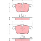 GDB1567 Bremsbelagsatz, Scheibenbremse GDB1567 Bremsbelagsatz, Scheibenbremse