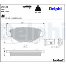 Delphi | Bremsbelagsatz, Scheibenbremse | LP3140 Delphi | Bremsbelagsatz, Scheibenbremse | LP3140