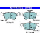 Bremsbelagsatz, Scheibenbremse ATE Ceramic 13.0470-7352.2