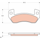 GDB1680 Bremsbelagsatz, Scheibenbremse GDB1680 Bremsbelagsatz, Scheibenbremse