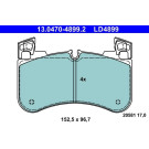 Bremsbelagsatz, Scheibenbremse ATE Ceramic 13.0470-4899.2