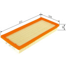 BOSCH F 026 400 258 Luftfilter