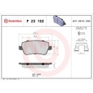 Brembo | Bremsbelagsatz, Scheibenbremse | P 23 102