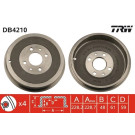 2 x TRW Bremstrommel | DB4210