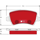 GDB1685DTE Bremsbelagsatz, Scheibenbremse DTEC COTEC GDB1685DTE Bremsbelagsatz, Scheibenbremse DTEC COTEC