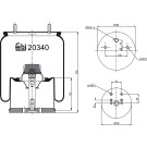 FEBI BILSTEIN 20340 Federbalg, Luftfederung