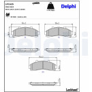 Delphi | Bremsbelagsatz, Scheibenbremse | LP1625 Delphi | Bremsbelagsatz, Scheibenbremse | LP1625