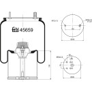 FEBI BILSTEIN 45659 Federbalg, Luftfederung FEBI BILSTEIN 45659 Federbalg, Luftfederung