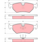 GDB1109 Bremsbelagsatz, Scheibenbremse
