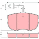 GDB789 Bremsbelagsatz, Scheibenbremse GDB789 Bremsbelagsatz, Scheibenbremse
