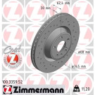 Zimmermann 2 x ZIMMERMANN Bremsscheibe SPORT Z 100.3359.52