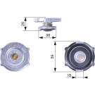 RC135 Verschlussdeckel, Kühler